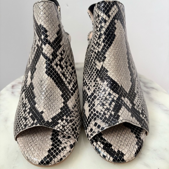 Evolve Snake Print Block Heel Sandals Women’s Size 8M Open Toe Slingback - Picture 4 of 10